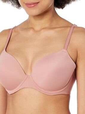 NWT Freya Undetected Underwire Demi T-Shirt Bra 28F Ash Rose